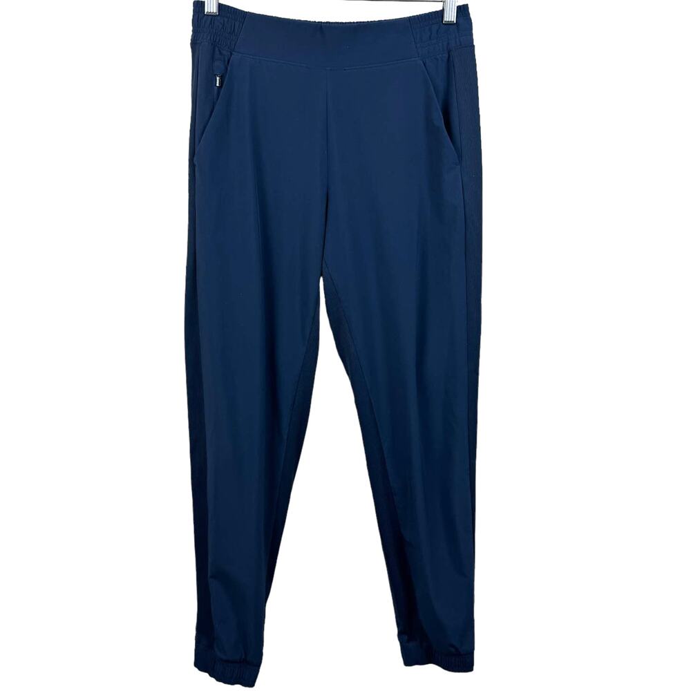 Women's Athleta Navy‎ Blue Activewear Athleisure Brooklyn Ankle Pant Jogger sz 6
